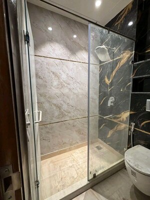 Bathroom in 3 BHK Builder Floor at Chattarpur – for Rent