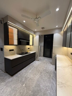 Kitchen in 3 BHK Builder Floor at Unitech South City II, Sector 50 – for Rent