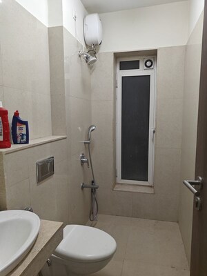 Bathroom in 2 BHK Apartment at L And T Seawoods Residences, Seawoods – for Rent