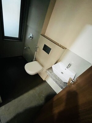 Bathroom in 2 BHK Apartment at Piramal Vaikunth Vidit, Balkum Pada – for Rent