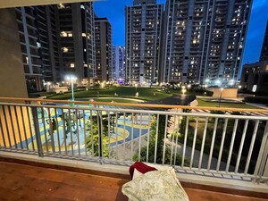 Balcony in 3.5 BHK Apartment at Gomti Nagar – for Rent