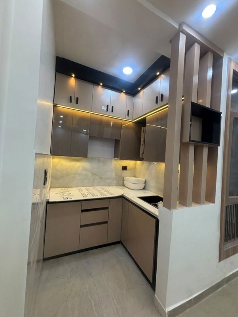 Kitchen, maya-homes 2 Bedroom 850 Sq.Ft. Builder Floor In Indrapuram Ghaziabad 10559109