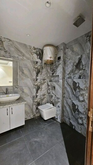 Bathroom in 3 BHK Apartment at Chattarpur – for Rent