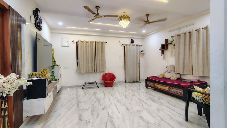 Bedroom, kruthi-residency 2 Bedroom 1500 Sq.Ft. Apartment In Ameenpur Hyderabad 10559266
