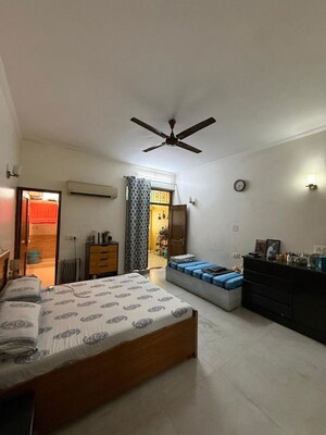 Bedroom in 2 BHK Builder Floor at Nehru Enclave – for Rent
