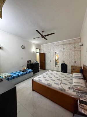 Bedroom in 2 BHK Builder Floor at Nehru Enclave – for Rent