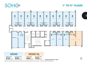 Floor Plan in  Office Space at Vilas Javdekar Indilife, Wakad – for Rent