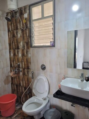 Bathroom in 1 BHK Apartment at Sankla Satyam Niranjani, Hadapsar – for Rent