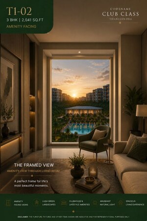 Living Room in 3 BHK Apartment at Agrahara – for Sale