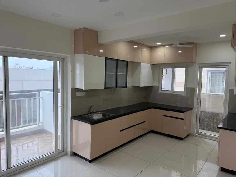 Kitchen, ambience-courtyard 3 Bedroom 1640 Sq.Ft. Apartment In Manikonda Hyderabad 10559542
