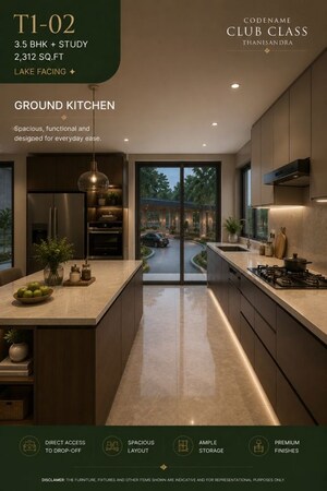 Kitchen in 3.5 BHK Apartment at Agrahara – for Sale