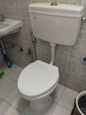 Bathroom in 4 BHK Apartment at LnT Raintree Boulevard, Hebbal – for Rent