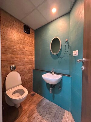 Bathroom in 1 BHK Apartment at Lodha Crown Quality Homes, Majiwada – for Rent