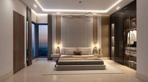 Living Room in 3 BHK Apartment at Godrej Woods, Thanisandra Main Road – for Sale
