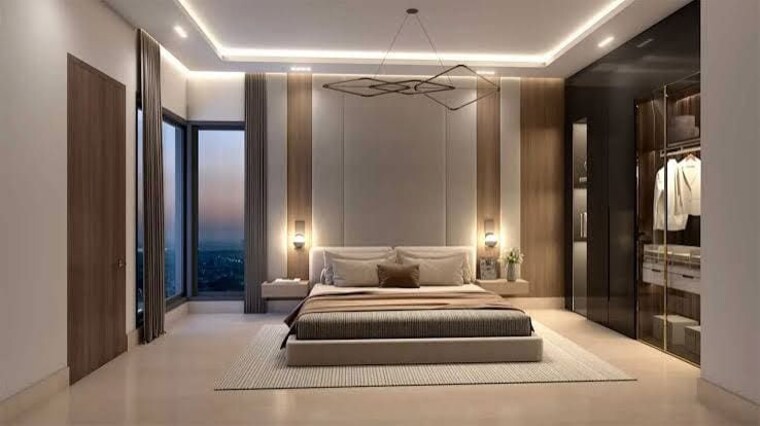 Living Room, godrej-woods 3 Bedroom 1250 Sq.Ft. Apartment In Thanisandra Main Road Bangalore 10559690