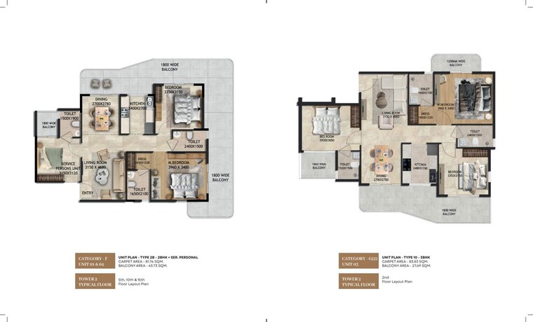 Floor Plan, rof-advik 3 Bedroom 1500 Sq.Ft. Apartment In Sohna Sector 36 Gurgaon 10559605