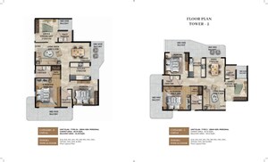 Floor Plan in 3 BHK Apartment at ROF Advik, Sohna Sector 36 – for Sale