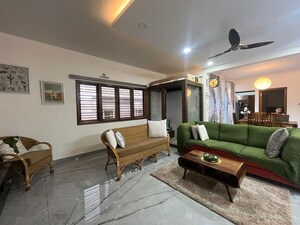 Living Room in 3 BHK Builder Floor at Hsr Layout Sector 2 – for Rent