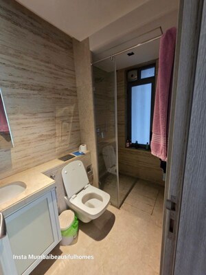 Bathroom in 3 BHK Apartment at Piramal Aranya, Byculla – for Rent