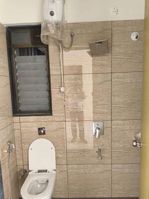 Bathroom in 1 BHK Apartment at Chandak 34 Park Estate, Goregaon West – for Rent