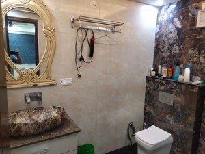 Bathroom in 3 BHK Apartment at Sector 2 Dwarka – for Rent
