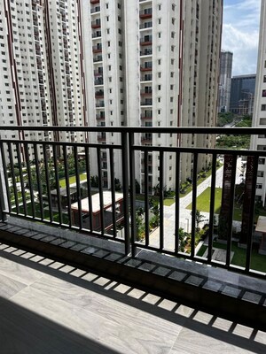 Balcony in 3 BHK Apartment at Aparna Zenon, Puppalaguda – for Rent