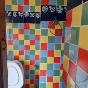 Bathroom in  Office Space at Prestige Terminus 2, Murugesh Palya – for Rent