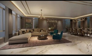 Living Room in 3 BHK Apartment at SS Cendana, Sector 83 – for Sale