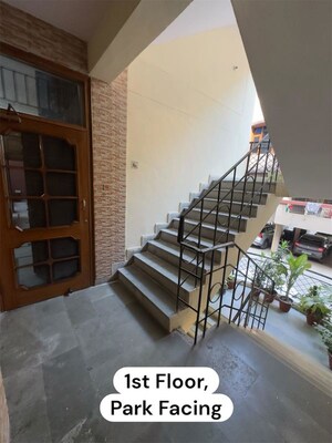 Staircase in 3 BHK Builder Floor at Sector 50 – for Rent