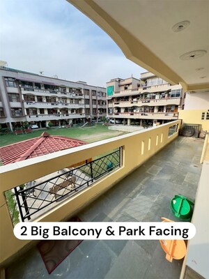 Balcony in 3 BHK Builder Floor at Sector 50 – for Rent