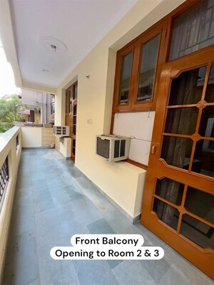Balcony in 3 BHK Builder Floor at Sector 50 – for Rent