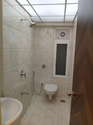 Bathroom in 3 BHK Apartment at Raghav Paradise, Borivali East – for Rent