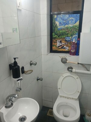 Bathroom in 2 BHK Apartment at Blase View CHS, Jogeshwari West – for Rent
