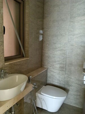 Bathroom in 2 BHK Apartment at Sheth Auris Serenity Tower 3, Malad West – for Rent
