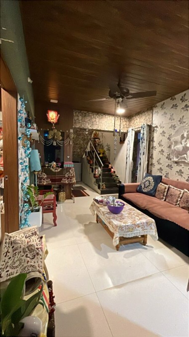 Living Room, atrium-skyward 1.5 Bedroom 833 Sq.Ft. Apartment In Undri Pune 9792136