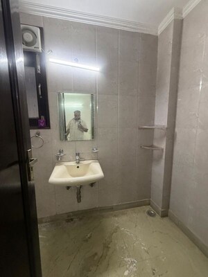 Bathroom in 2 BHK Builder Floor at Kalkaji – for Rent