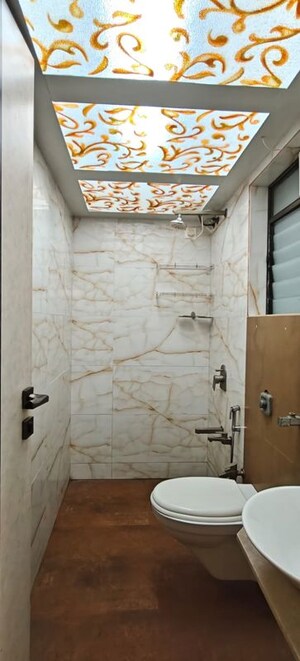 Bathroom in 1 BHK Apartment at Green Square, Kasarvadavali – for Rent