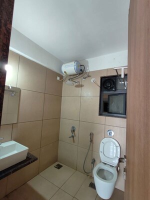 Bathroom in 2 BHK Apartment at Majestique Signature Towers, Balewadi – for Rent