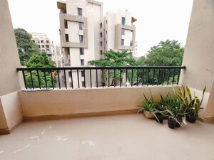Balcony in 3 BHK Apartment at Kolte Patil Margosa Heights, Mohammadwadi – for Rent