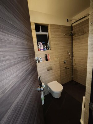 Bathroom in 2 BHK Apartment at Raj Infinia, Malad West – for Rent