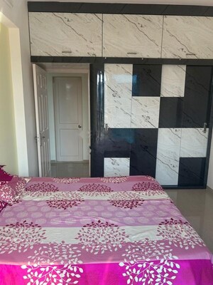 Bedroom in 3 BHK Apartment at Vijay Nakshatra, Ghodbunder Road – for Rent