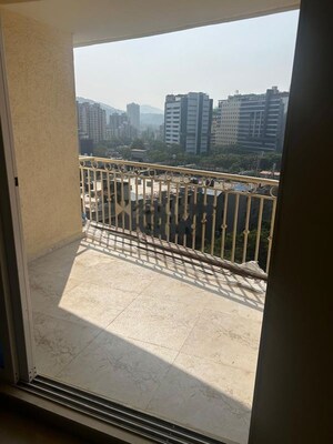 Balcony in 3 BHK Apartment at Vijay Nakshatra, Ghodbunder Road – for Rent