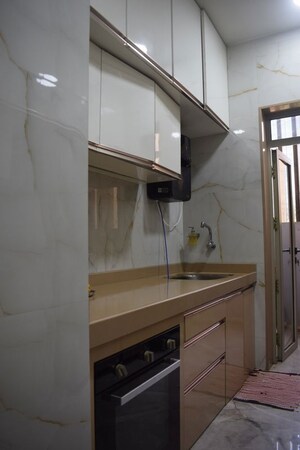 Kitchen in 2 BHK Apartment at Lodha Grandezza, Wagle Industrial Estate – for Rent