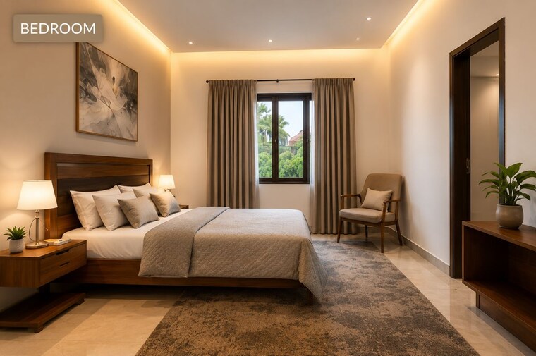 Living Room, vyttila 3 Bedroom 1500 Sq.Ft. Villa In Vyttila Kochi 10560419