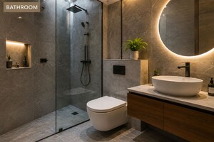 Bathroom in 3 BHK Villa at Vyttila – for Sale