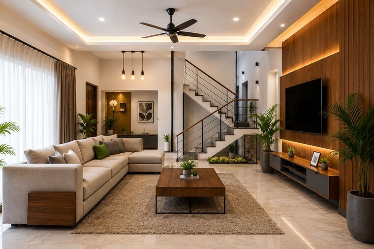 Living Room, maradu 3 Bedroom 1500 Sq.Ft. Villa In Maradu Kochi 10560360