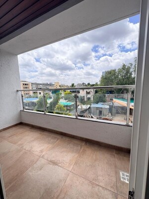 Balcony in 2 BHK Apartment at Northcape Venicia, Baner – for Rent