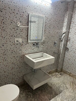 Bathroom in 3 BHK Builder Floor at Sukhdev Vihar – for Rent