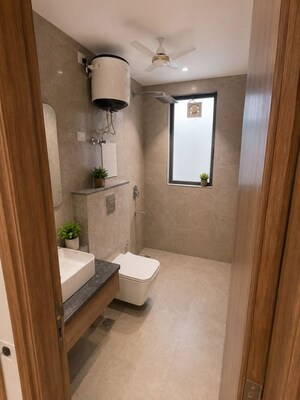 Bathroom in 1 RK Builder Floor at Delta Square, Sector 25 – for Rent