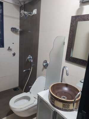 Bathroom in 2 BHK Apartment at Blue Mountains, Malad East – for Rent